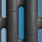 Preview: Black room divider with blue filler plates